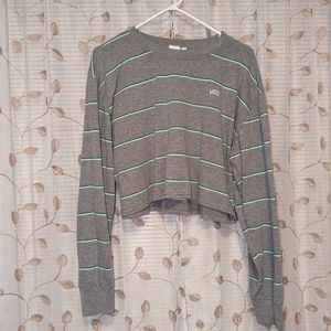 Vans striped cropped sweatshirt